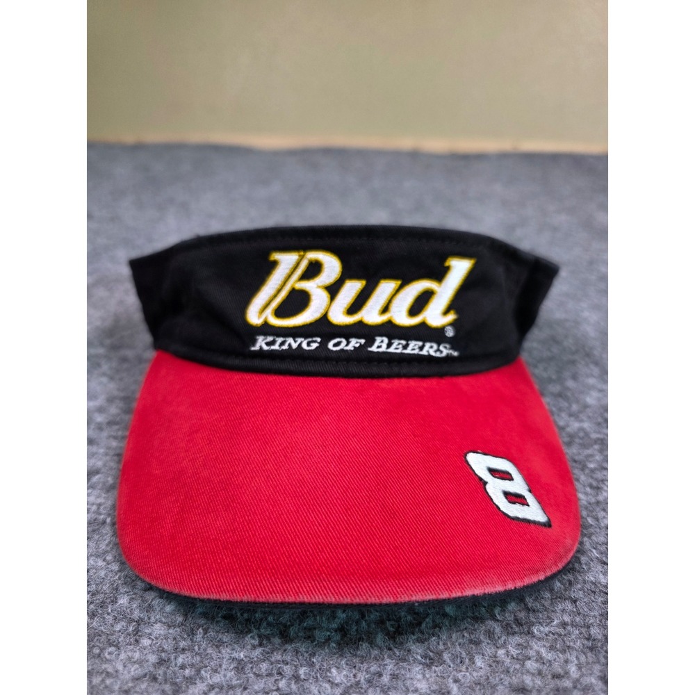 Dale Earnhardt Jr Budweiser Visor Mens NASCAR #8 Chase Authentics Black Red